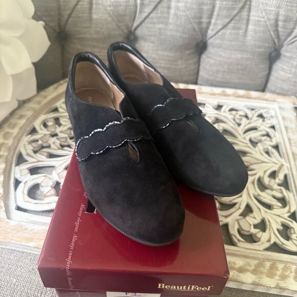 Beautifeel Gwen Black Suede Leather Shoes Women’s 40 US 9 - Picture 2 of 9